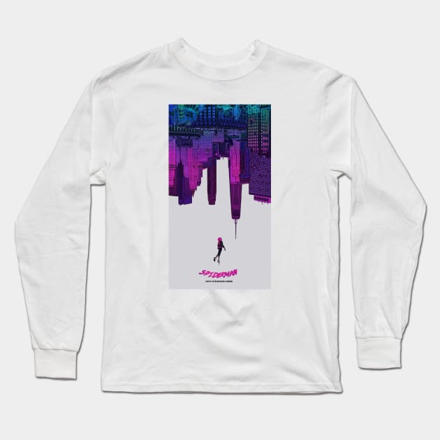 Spiderverse Colour Long Sleeve T-Shirt by justblackdesign